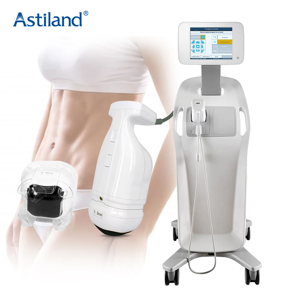 Top Hifu Lipo Machine Software Single Hand Best Cellulite 8mm y 13mm Hifu Transductores Training Lipo Hifu Body Slimming Machine