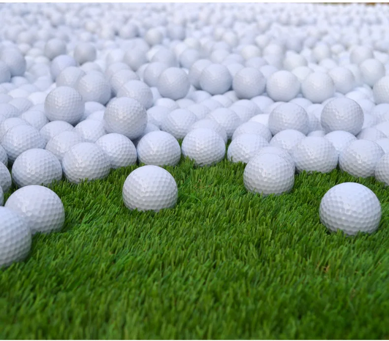 Wholesale Can Customize Logo High Quality Double Deck Blank Practice Golf Ball