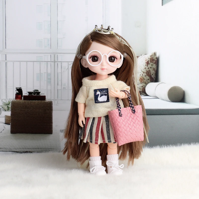 6 inch 13 joint doll for Girl partner Flexible limbs doll in low price
