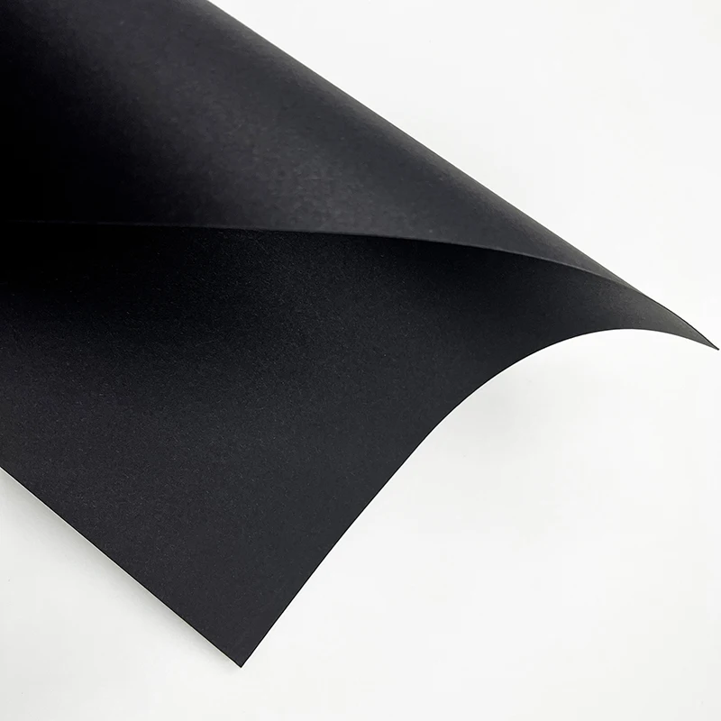 Высококачественная Экологичная черная бумага толщина 300 г/м2 Черная бумажная карточка черный бумажный картон