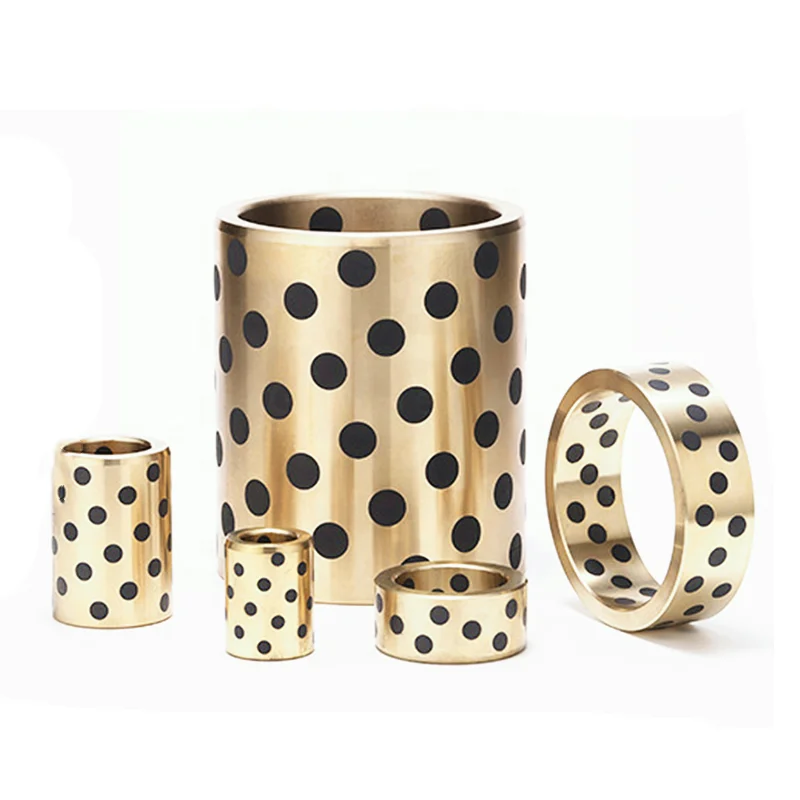 JDB 17mm Slide Bearing Oilless Linear Bush Inlaid Bronze Bushings Linear Bearing Self Lubricating Graphite Brass Bushing