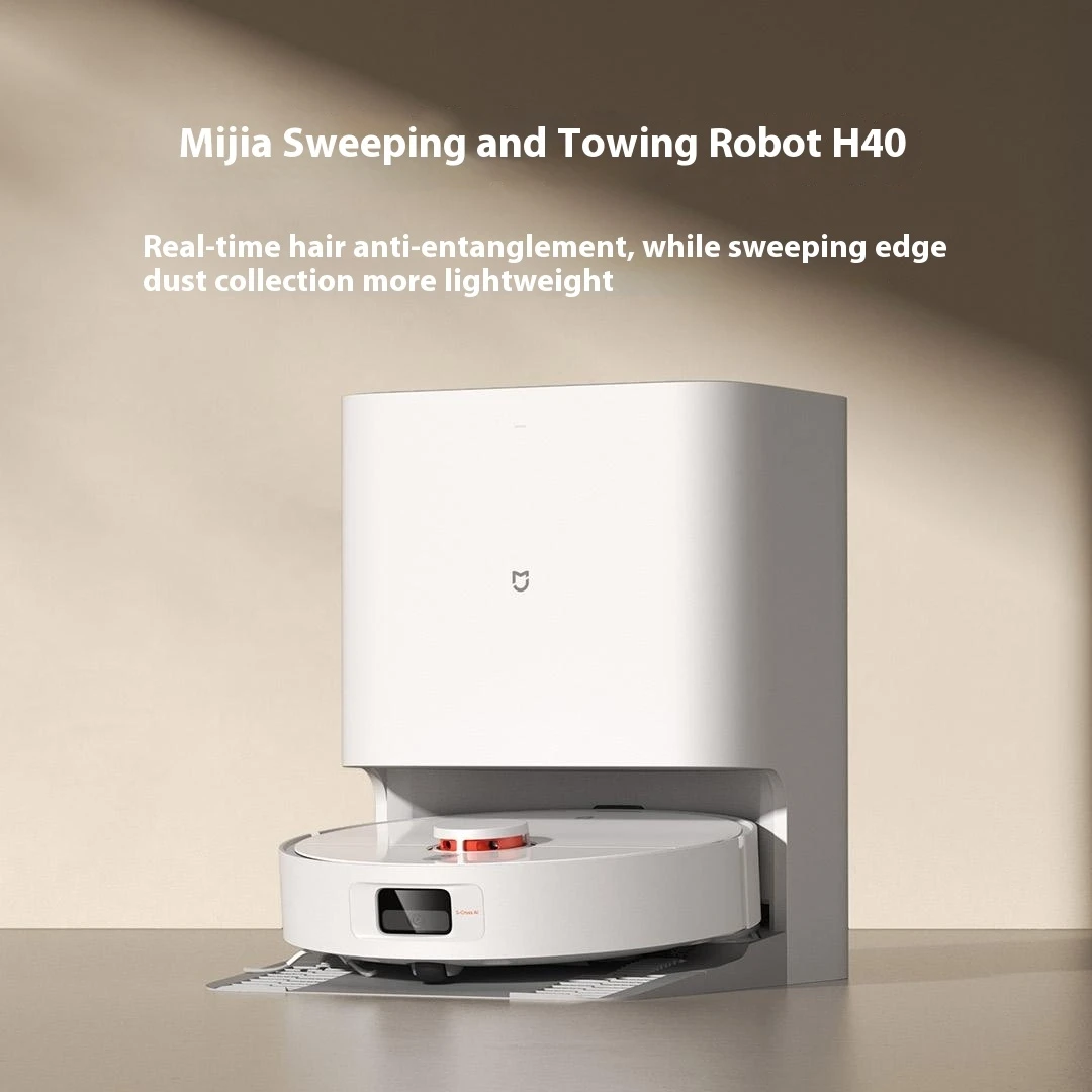 Xiaomi Mijia sweeping and mopping robot H40 smart vacuum cleaner 6000Pa suction 4L water tank  D101CN White