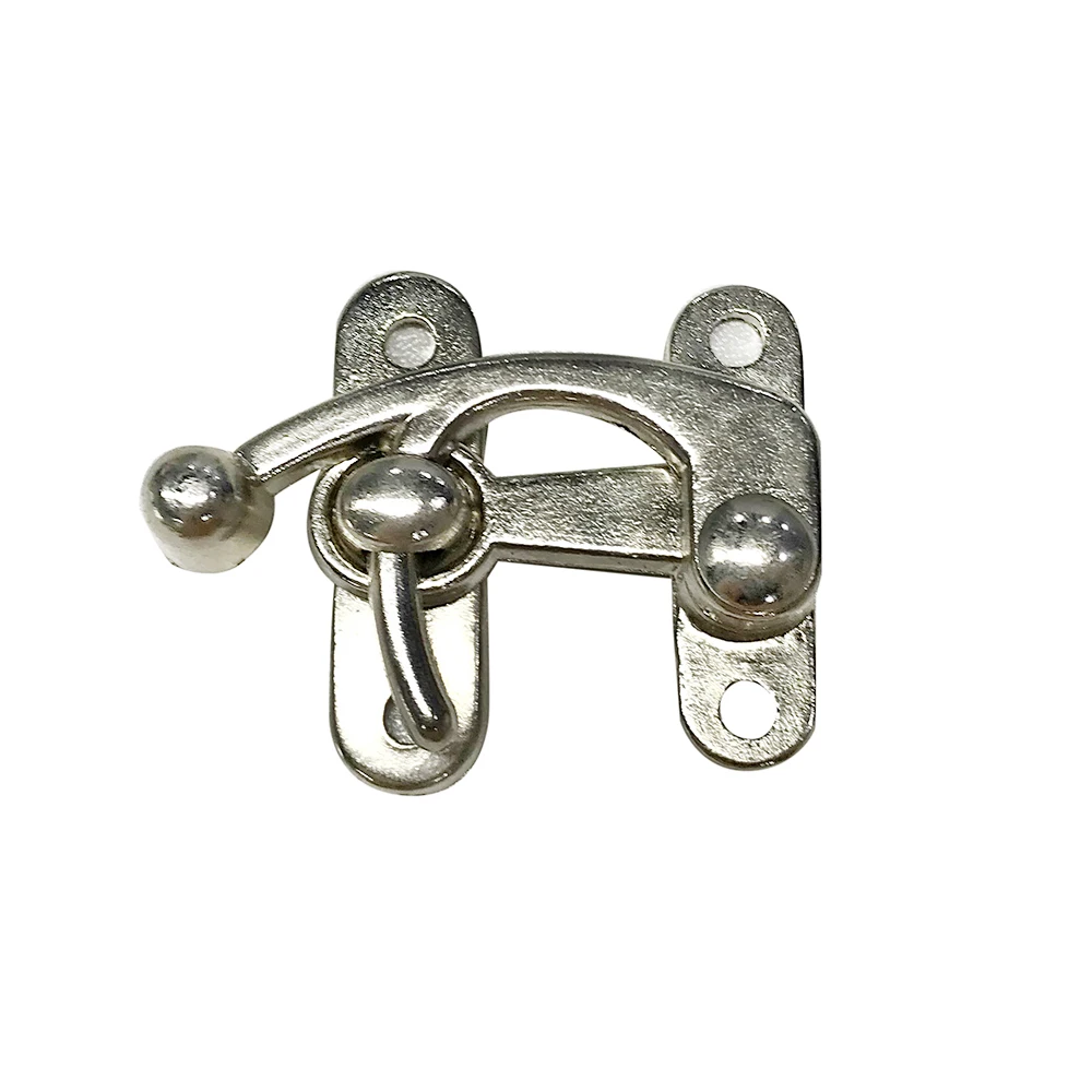 Silver Anti-Theft Buckle Zinc Alloy Safety Buckle Door Lock Latch Buckle