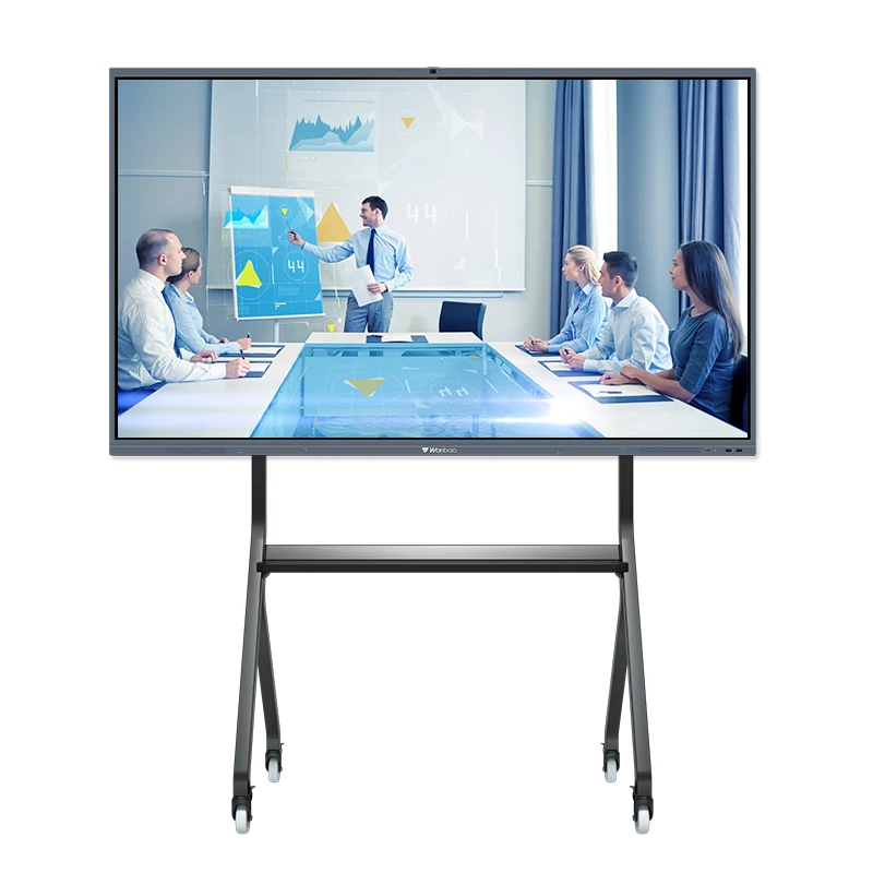 65' infrared touch screen floor stand digital board smart interactive whiteboard for school