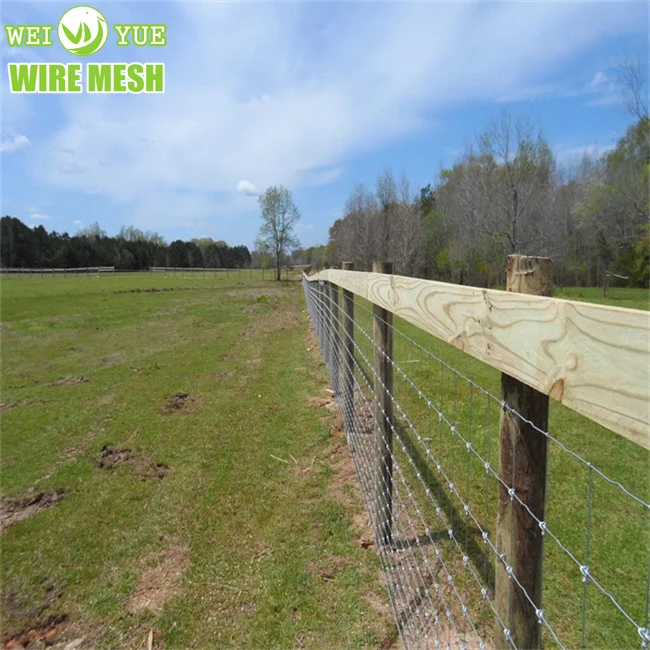 Hot dip galvanized wire grassland fences cattle sheep deer field  panels fencing