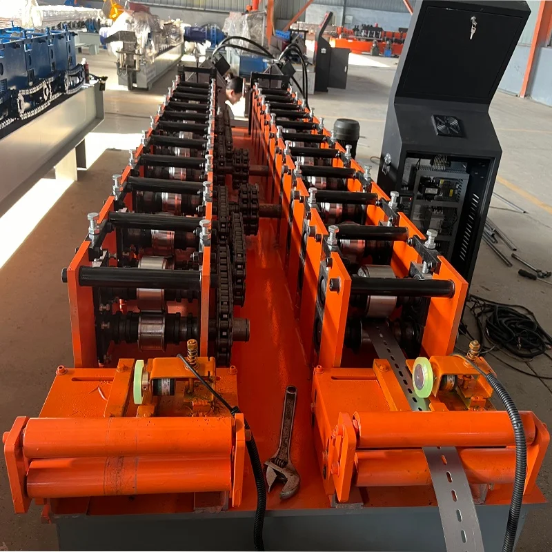 Light Gauge Keel Stud Track omega Channel Steel din rail Roll Forming Machine