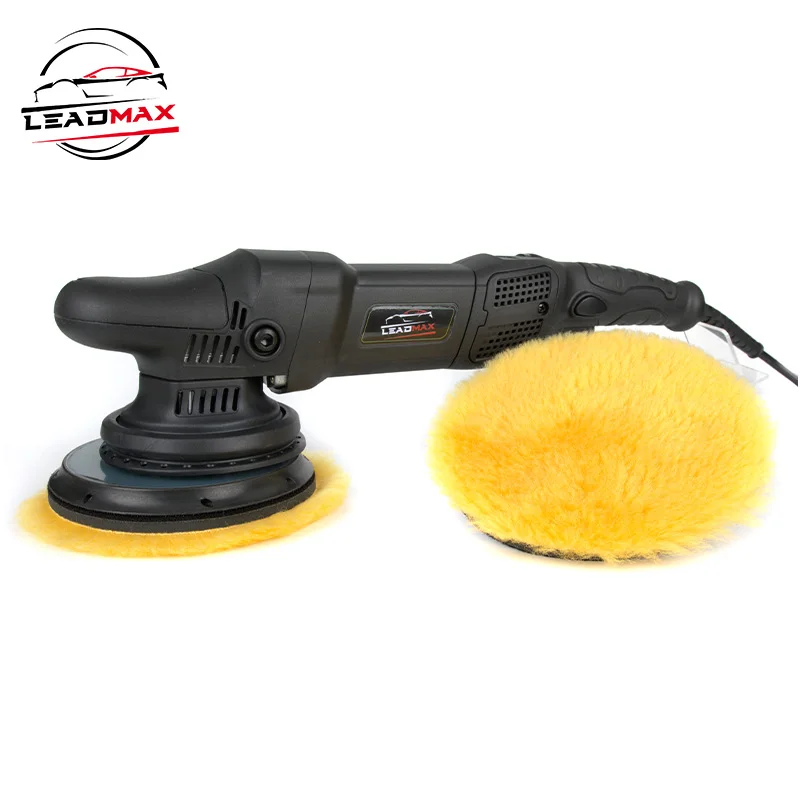 LEADMAX 5 Inch High Quality Lambs Wool Polishing Buffing Pad Wool Polisher Pads For Car Detailing Waxing Polishing Buffer