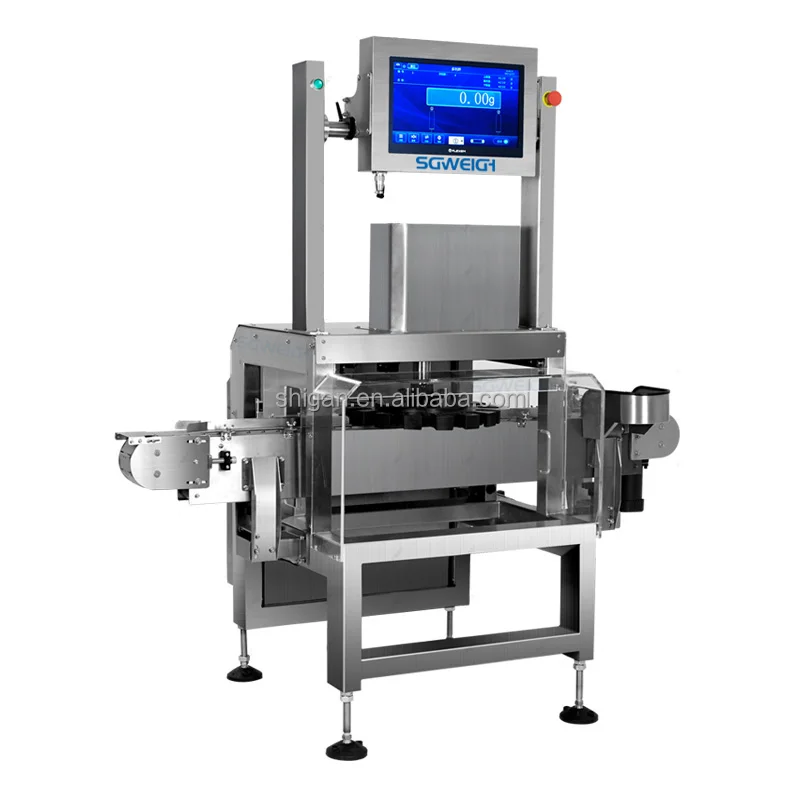 Industrial high accuracy rotary check weigher machine for bottles capsules