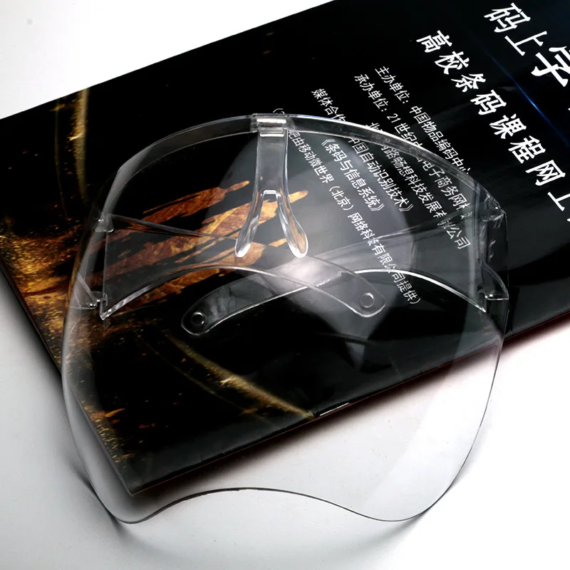 
Anti fog Safety Personal Protective Face Shield With Glasses Frame transparent face sheild 