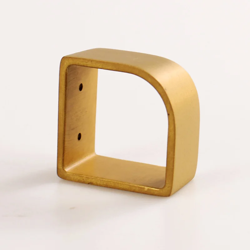 Wholesale Square Brass Sofa Leg Covers Chair Foot Tube Protect Mat Cabinet Legs cover