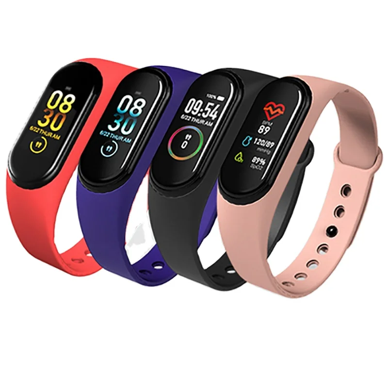 
Latest M4 Smart Watch Sport Bracelet Wristband Waterproof BT Low Price Cheap Smart Watch Heart Rate Monitor 