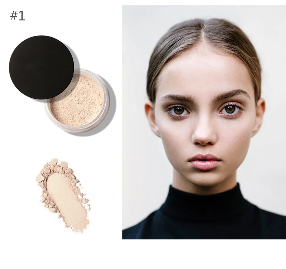 Private Label Vegan Dark Skin Cosmetics Makeup Smooth Loose Setting Powder Translucent Face Powder