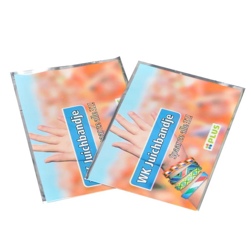 Custom printing self adhesive pouches self adhesive seal plastic opp bag