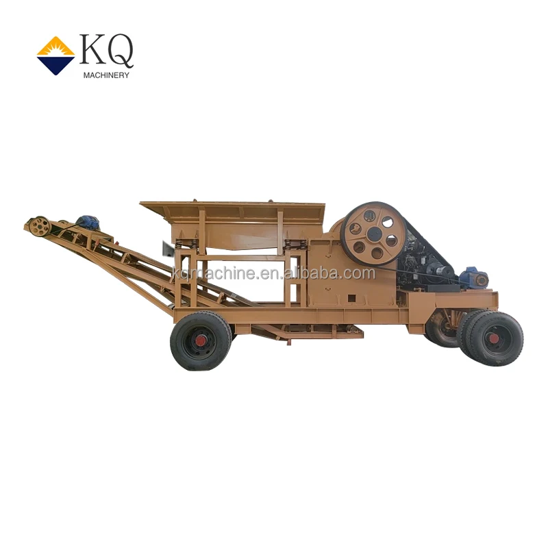 Tyre Type Mobile Crusher Price Small And Medium Portable Granite Gravel Jaw Crusher