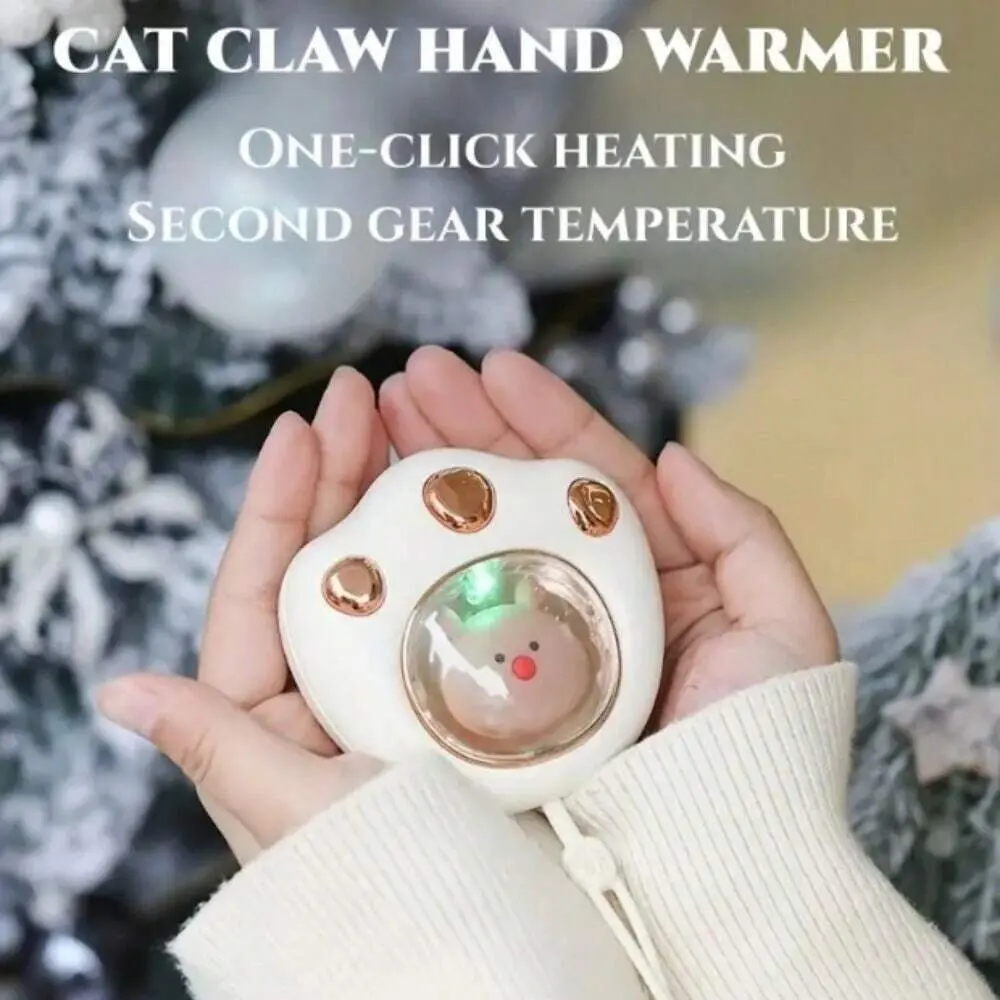 Mini Cat Claw Personal Portable Household USB Rechargeable Electric Warmer Heater For Hand Winter Home Office Travel With Handle