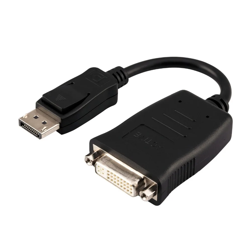 Активный Displayport мужчина к DVI Женский активный адаптер с несколькими мониторами, поддержка HD 4k