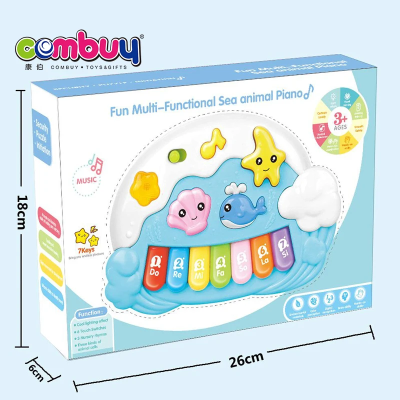 Ocean music cartoon  toy piano musical instruments baby