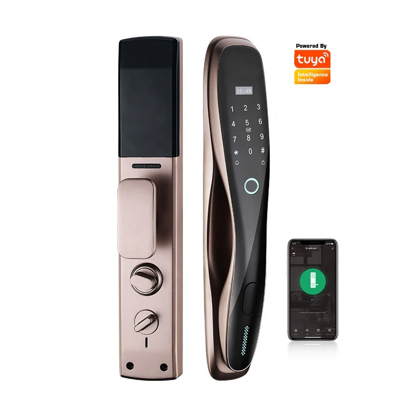 APP WiFi Remote Control Smart PIN Code Automatic Magnetic Electric Lever Digital Door Lock