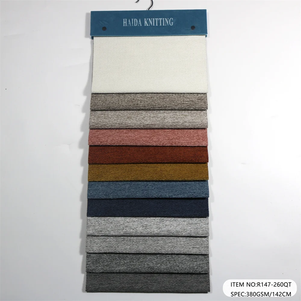 2024 New GRS and OEKO Certification Home Textile Linen Look Home Deco Furniture Cushion Covers Fabric Faux Linen Sofa Fabric