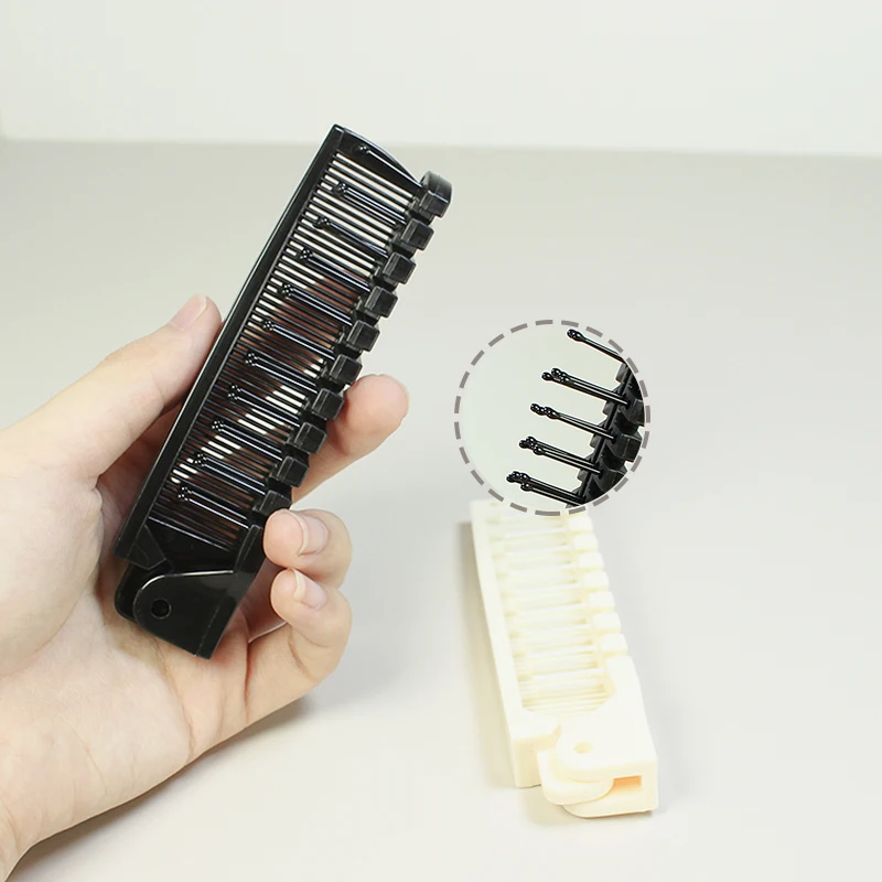 Portable Vintage small  pocket travel hair comb PP brush Cushion Brush