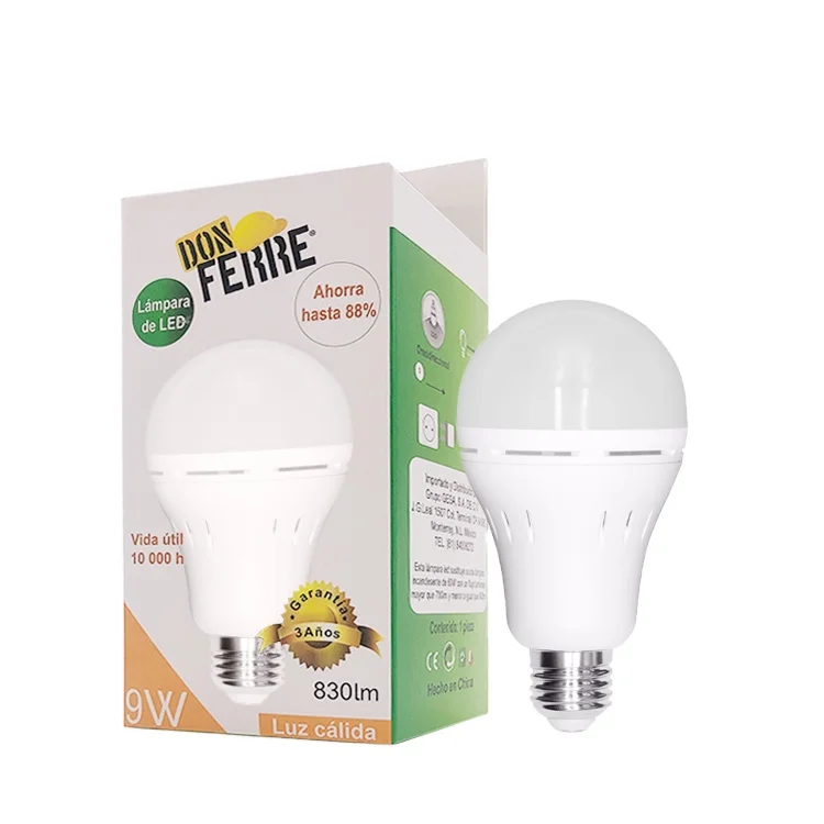 No Electricity Emergency Light Bulb Rechargeable Emergency Light for Home Battery 2-6 Hours Back up Battery Led Emergency Bulb