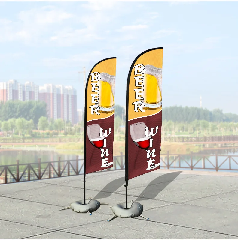 Outdoor Promotional Advertising Wing Street Pole Exhibit Display Banner