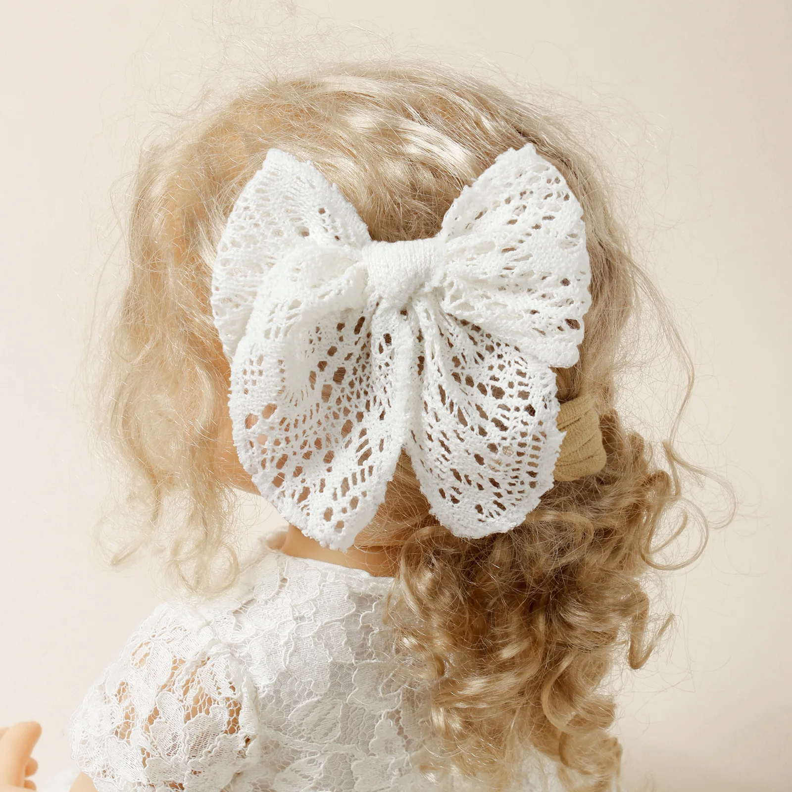 YiYuan INS Trending Hair Bow Headband Hairgrips for Baby Girls Cotton Lace Hairband Barrettes for Children Kids Hair Pins Cheap