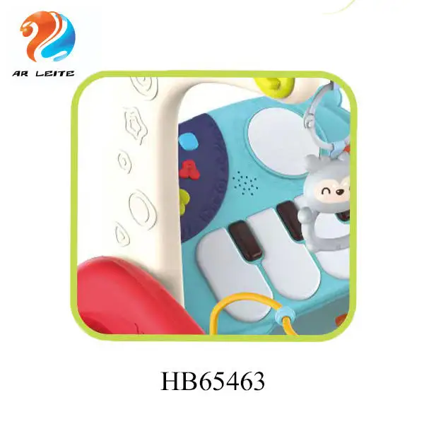 New Arrival 3 in 1 Musical Baby Activity Toys Plastic Walker With Keyboard  Kids Educational Toys for Learning Baby Push Walker