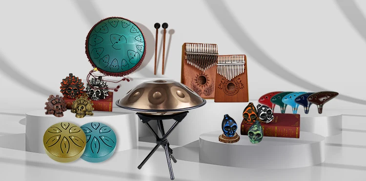 Percussion Musical Instruments for Sale Pocket Drums Kit 11 notes 12 Inch Handpan Tank Drum Steel Tongue Drum