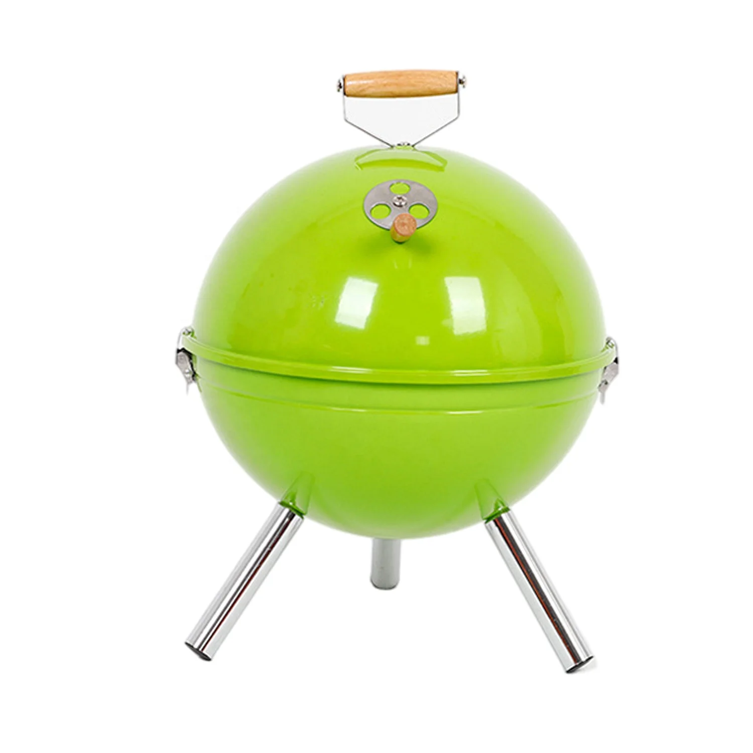 Camping Mini BBQ American Football Shaped Charcoal Grill Portable Charcoal Grill