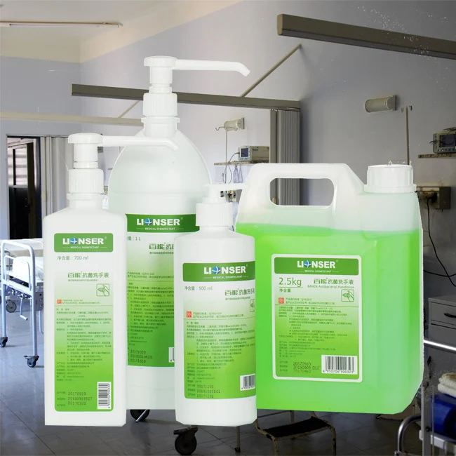 LIONSER OEM Bulk Portable Disinfectant Liquid Antiseptic Sterilizer Antibacterial Wash Hand Sanitizer