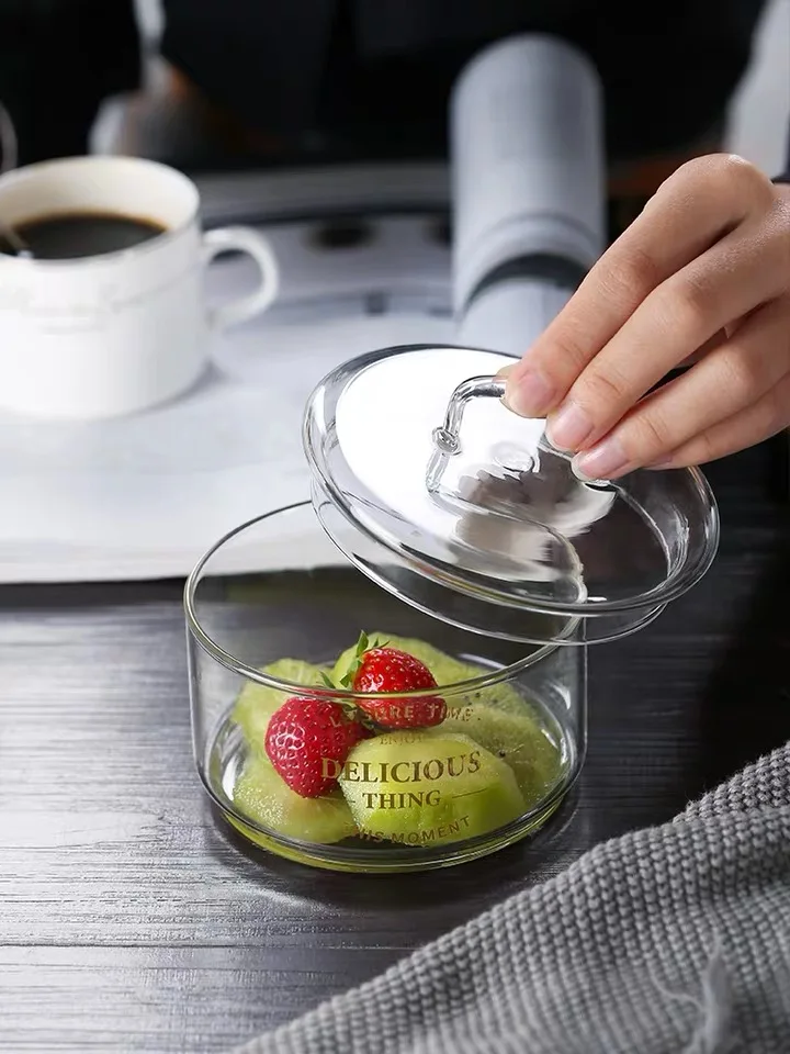 Storage Container Jar Clear Borosilicate Stackable Stack Glass Jar