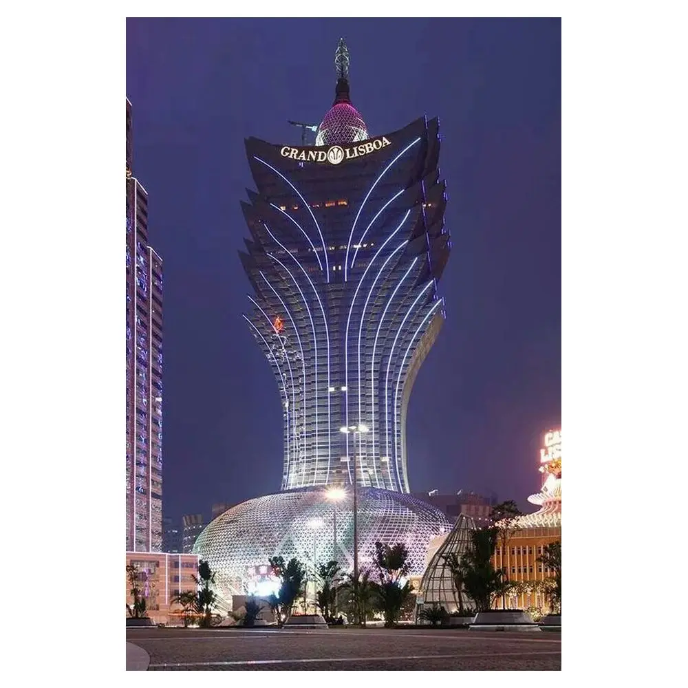 carved/column/perforated/screen/solid/mesh panel Aluminium curtain Wall Prima Modern Construction With Cladding System