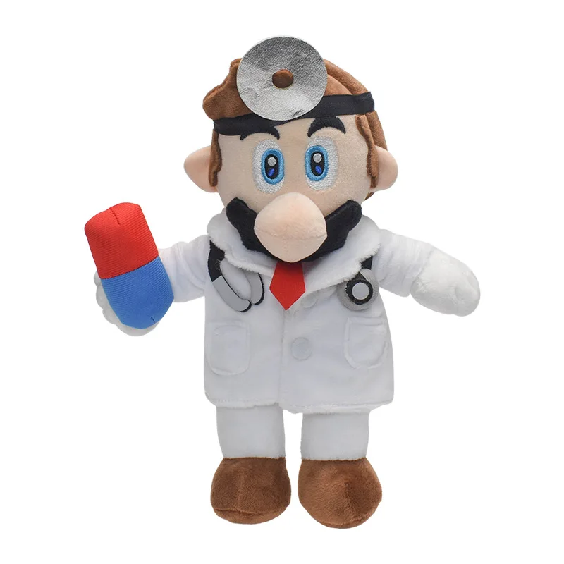 (Wholesale)Newest 23cm PP cotton Hot Game Doctor Mario plush toys for decoration
