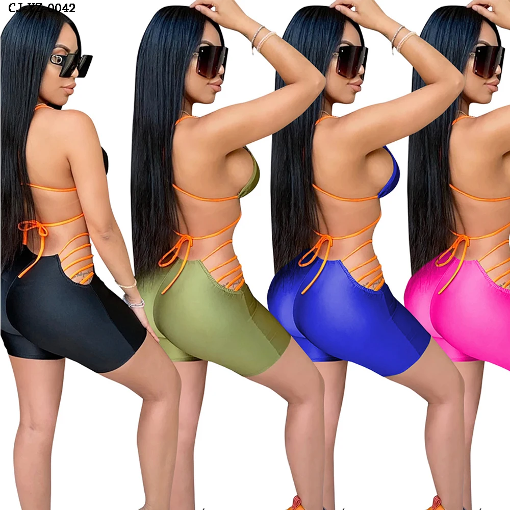 2022 Latest fashion sexy sling swimsuit woman cross straps 2 piece bikini swimwear set