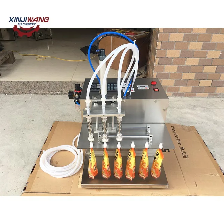 Semi automatic juice bag pouch sachet filing liquid packing machine with low cost