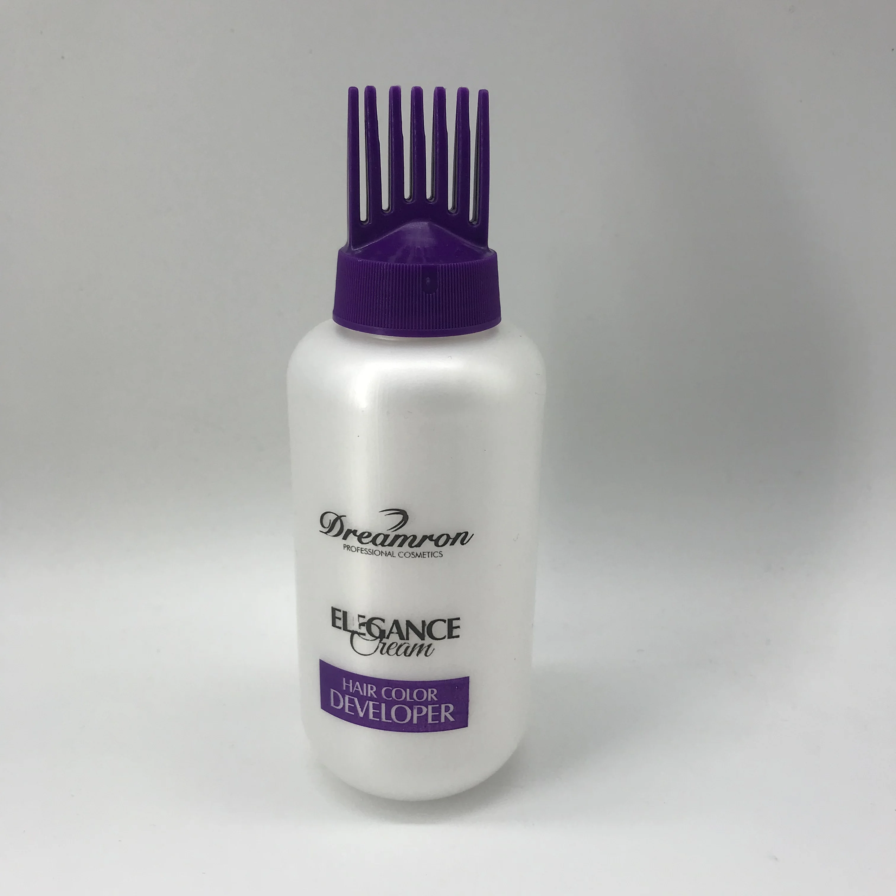 Hair dye bottle 150ml HDPE hair dye bottle with  screw cover comb lid