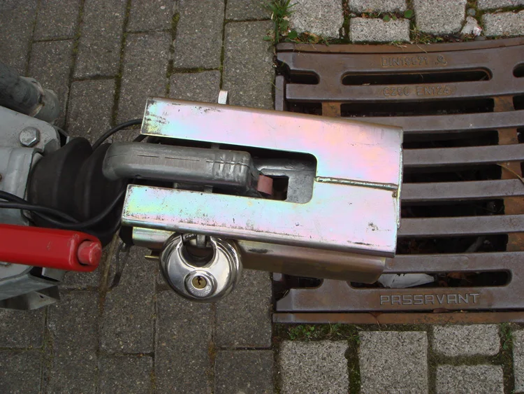 Лидер продаж 2021, противокражный сверхпрочный стальной замок для прицепа