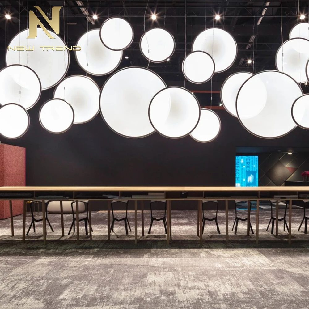 New Product Indoor Decoration Custom Hanging Light Villa Hall Hotel Lobby LED Chandelier