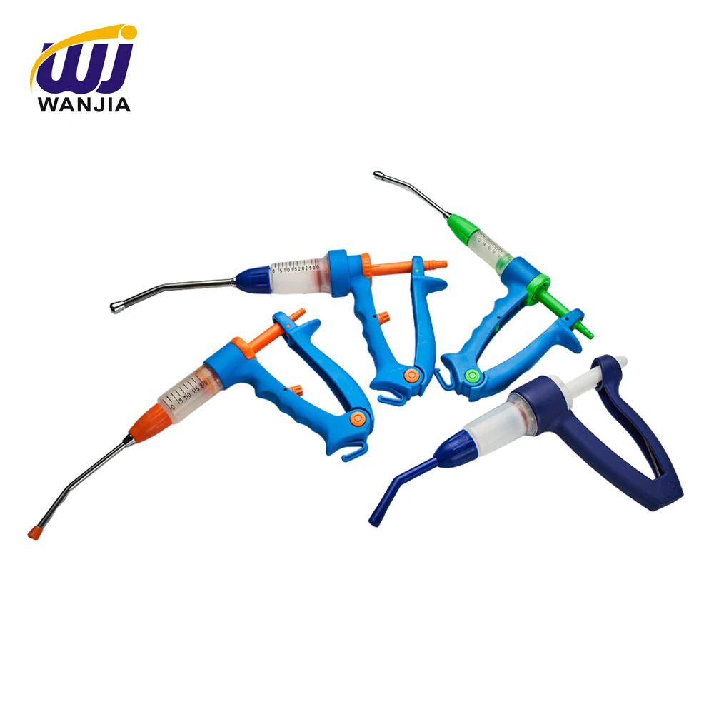 WJ124 Veterinary Plastic Continuous Syringe 10ML/20ML Drenching Gun Safety Medical Equipment for Animal Vaccine Injection