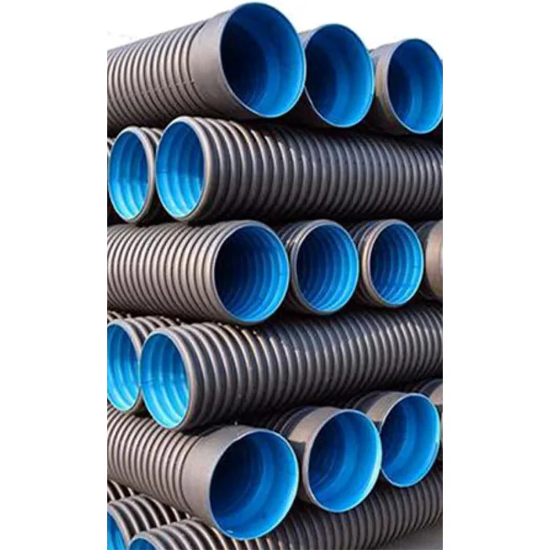 Sewage system Double wall corrugated Black 80mm 40 inch hdpe pipe reliance hdpe pipe price list manufacture