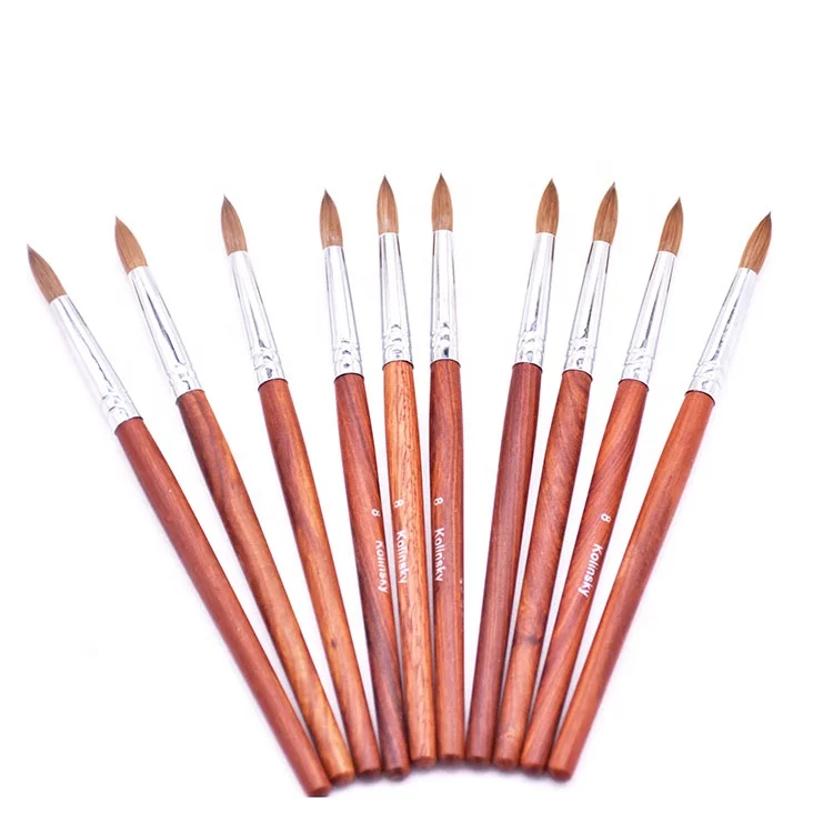 2022 New Design Nail Art Brushes Wholesale Kolinsky Acrylic Best Selling Nail Brush High Quality Beauty Tool