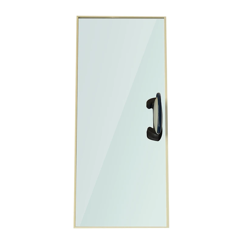 High Standards OEM Pvc Etrusion Sliding Chest Deep Freezer Curved Glass Door for Ice Cream