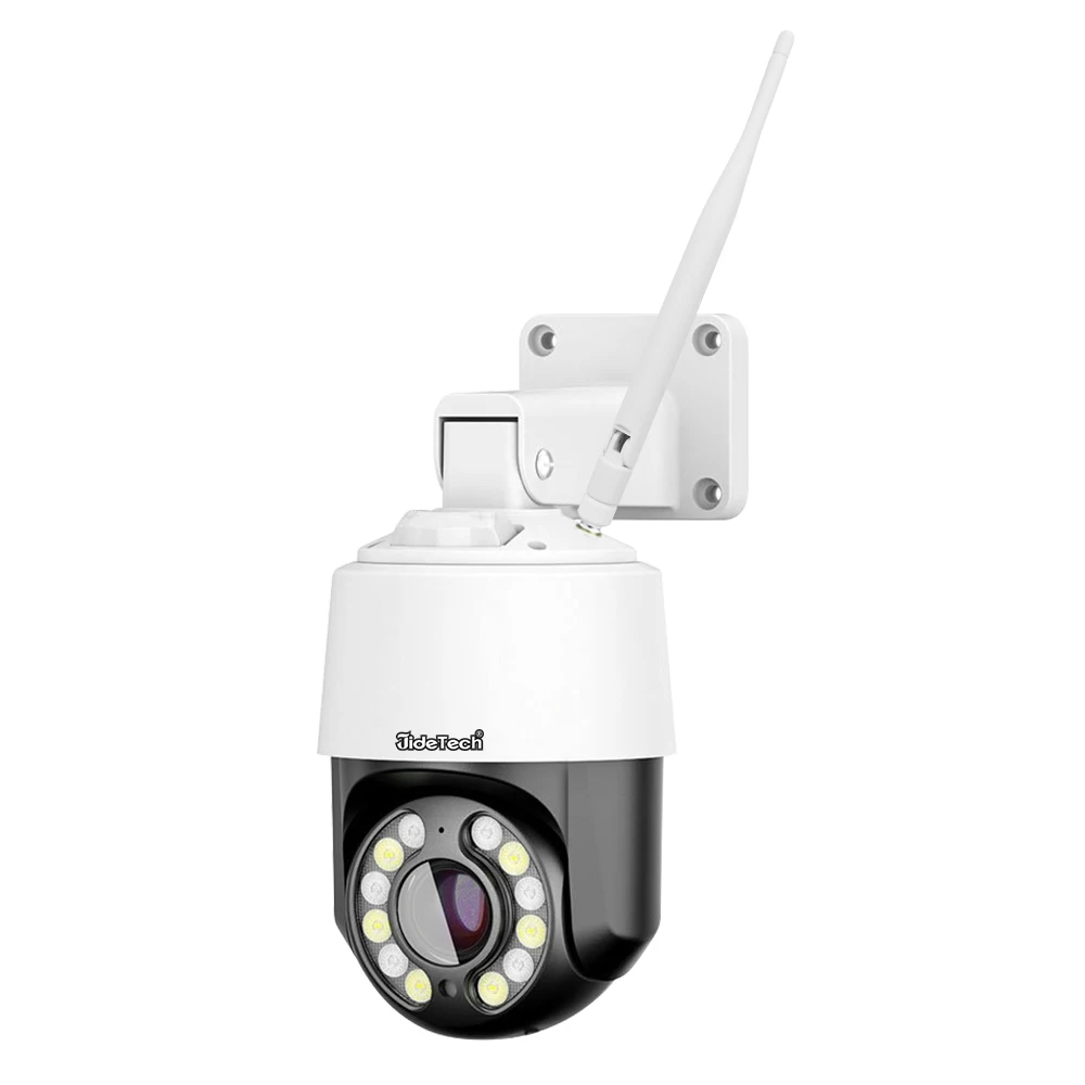 JideTech 5 дюймов 5MP 10X Zoom EU 4G & Wi-Fi (красный и синий оповещение) PTZ-камера ИК расстояние 100 м IP66 Поддержка звуковой световой сигнализации