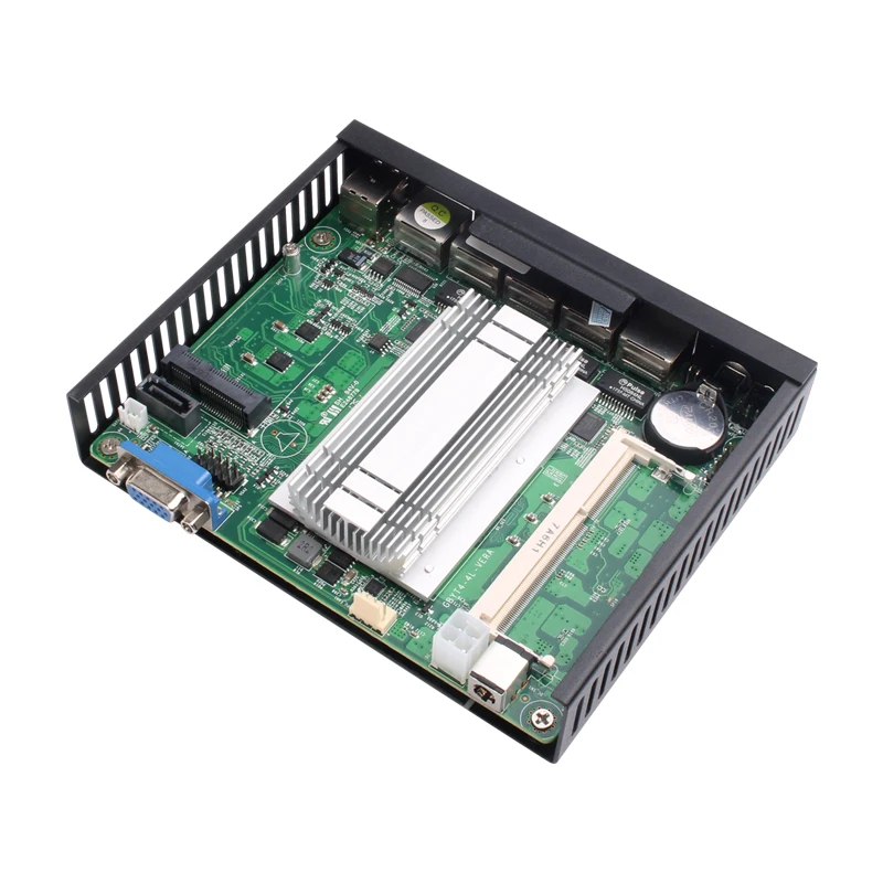 HLY безвентиляторный N2830 J1900 4 гигабитный Ethernet Lan RJ45 порты Barebone Pfsense брандмауэр маршрутизатор мини
