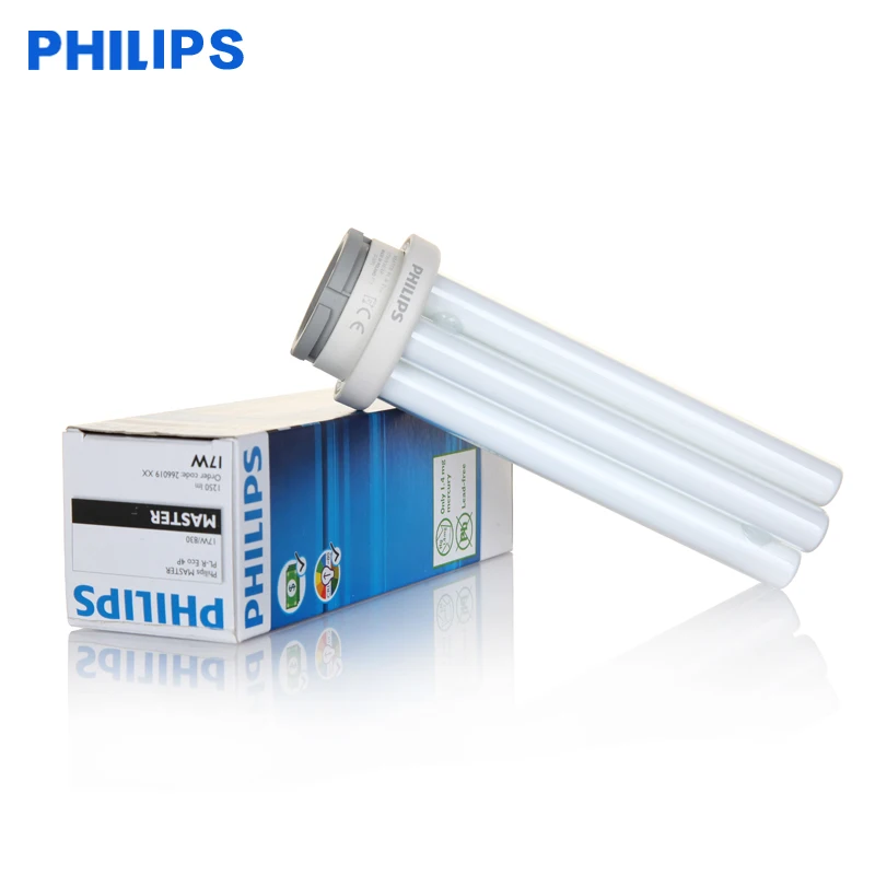 Philips MASTER PL-R эко 4P разъем осветительная трубка для интубации 17W/830 четырехконтактный Флуоресцентные Энергосберегающие канюля с мягкими стерильными