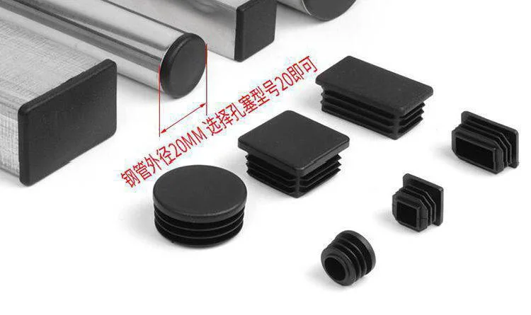 Cube End caps plugs for steel tubing pipes 40X40 etc square plastic end cap plug for steel tube pipe fittings end caps