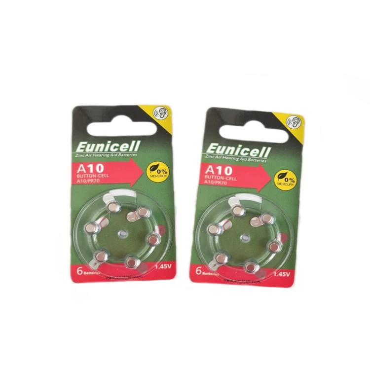 Pr44 A675 Battery A10 A312 A13 A675 Zinc air Button Battery for Hearing Aid