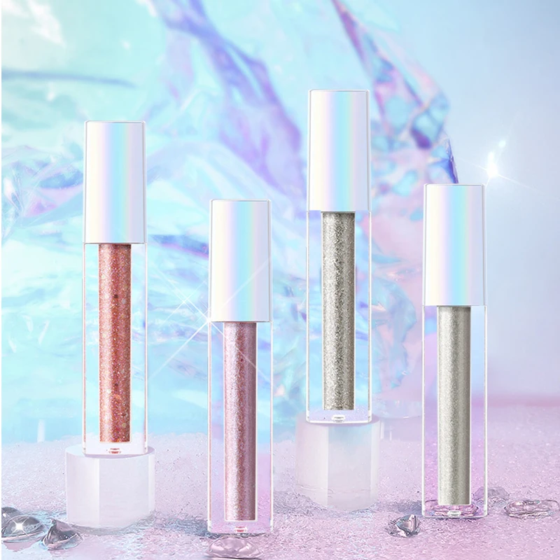 KAN 4 Color Liquid Pigment Eye shadow Ocean Light Waterproof Glitter Shimmer Highlighter Brighten Makeup Liquid Eye Shadow