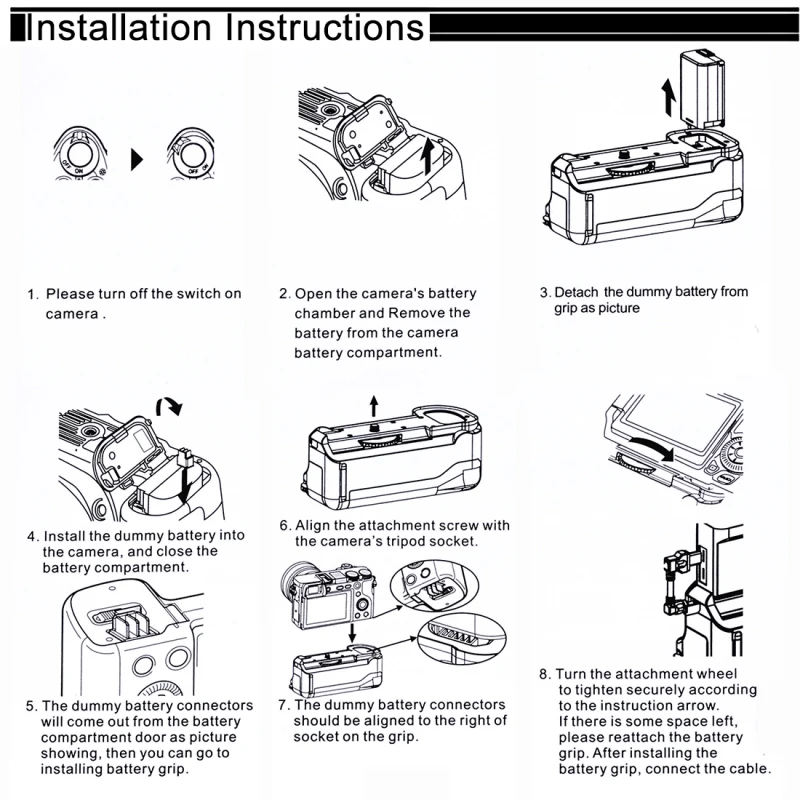 Hot Selling PULUZ Vertical Camera Battery Grip for Sony A6300 (ILCE-6300) Digital SLR Camera Accessories